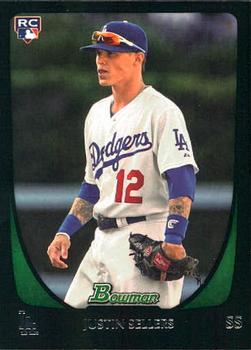 2011 Bowman Draft Picks & Prospects #109 Justin Sellers Front