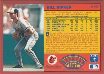 1987 Sportflics Rookies II #28 Bill Ripken Back