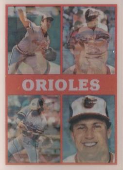 1987 Sportflics Team Preview #21 Don Aase / Eric Bell / Mike Boddicker / Ken Gerhart / Terry Kennedy / Ray Knight / Lee Lacy / Fred Lynn / Eddie Murray / Cal Ripken Jr. / Larry Sheets / Jim Traber Front