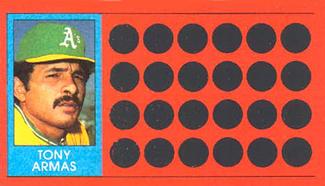 1981 Topps Scratch-Offs #6 Tony Armas Front