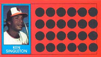 1981 Topps Scratch-Offs #17 Ken Singleton Front