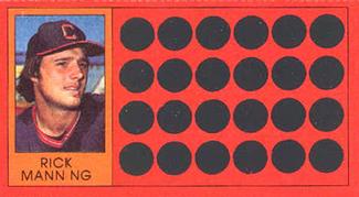 1981 Topps Scratch-Offs #19 Rick Manning Front