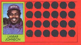 1981 Topps Scratch-Offs #26 Lamar Johnson Front