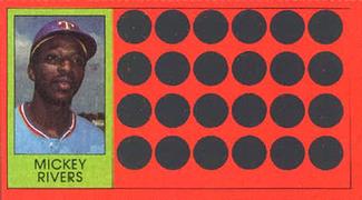 1981 Topps Scratch-Offs #31 Mickey Rivers Front