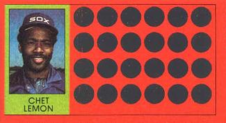 1981 Topps Scratch-Offs #34 Chet Lemon Front