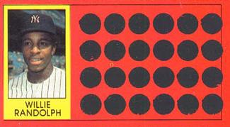 1981 Topps Scratch-Offs #36 Willie Randolph Front
