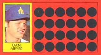1981 Topps Scratch-Offs #40 Dan Meyer Front