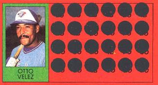1981 Topps Scratch-Offs #44 Otto Velez Front