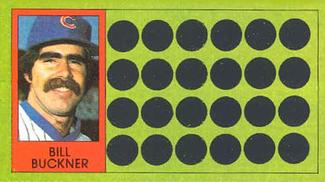 1981 Topps Scratch-Offs #55 Bill Buckner Front