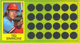 1981 Topps Scratch-Offs #63 Ted Simmons Front