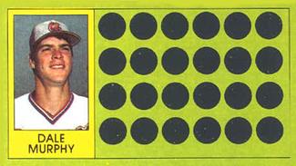1981 Topps Scratch-Offs #72 Dale Murphy Front