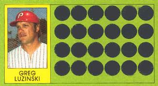 1981 Topps Scratch-Offs #74 Greg Luzinski Front