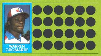 1981 Topps Scratch-Offs #78 Warren Cromartie Front