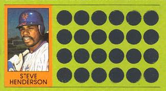 1981 Topps Scratch-Offs #79 Steve Henderson Front
