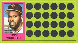 1981 Topps Scratch-Offs #87 Terry Whitfield Front