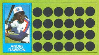 1981 Topps Scratch-Offs #90 Andre Dawson Front