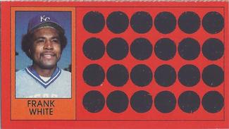 1981 Topps Scratch-Offs #47 Frank White Front
