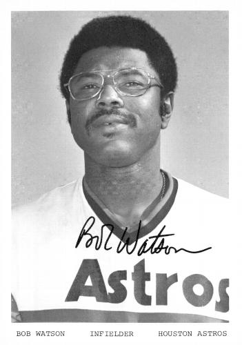 1976 Houston Astros Photocards #NNO Bob Watson Front