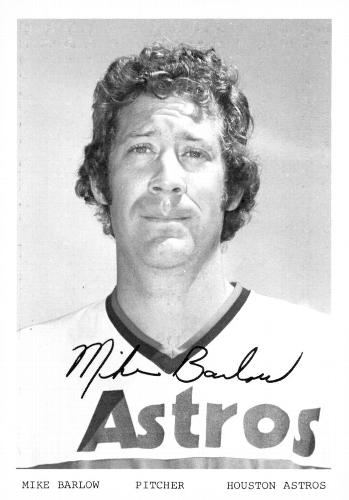 1976 Houston Astros Photocards #NNO Mike Barlow Front