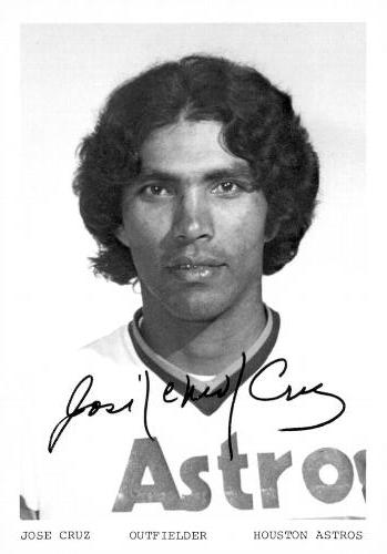 1976 Houston Astros Photocards #NNO Jose Cruz Front