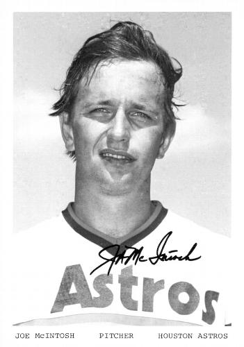 1976 Houston Astros Photocards #NNO Joe McIntosh Front