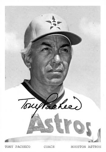 1976 Houston Astros Photocards #NNO Tony Pacheco Front