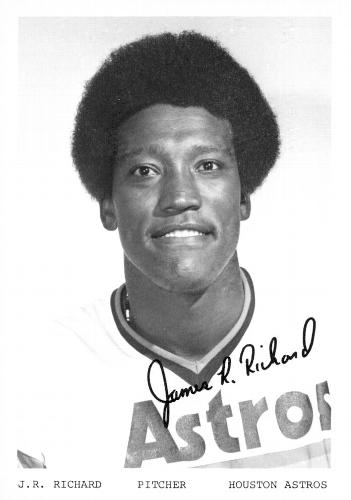 1976 Houston Astros Photocards #NNO J.R. Richard Front