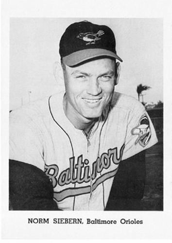 1965 Jay Publishing Baltimore Orioles #NNO Norm Siebern Front