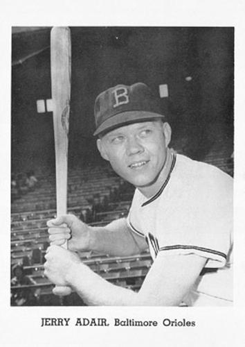 1965 Jay Publishing Baltimore Orioles #NNO Jerry Adair Front