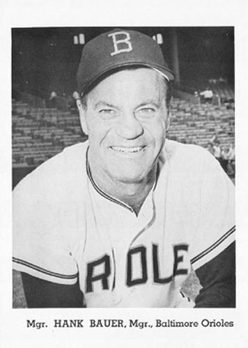 1965 Jay Publishing Baltimore Orioles #NNO Hank Bauer Front
