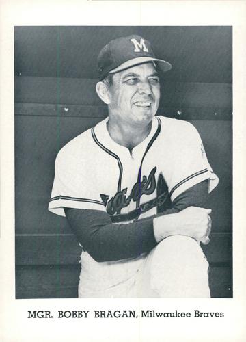 1965 Jay Publishing Milwaukee Braves #NNO Bobby Bragan Front