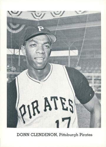 1965 Jay Publishing Pittsburgh Pirates #NNO Donn Clendenon Front