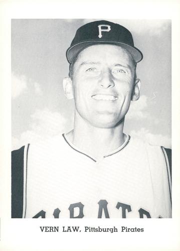 1965 Jay Publishing Pittsburgh Pirates #NNO Vern Law Front