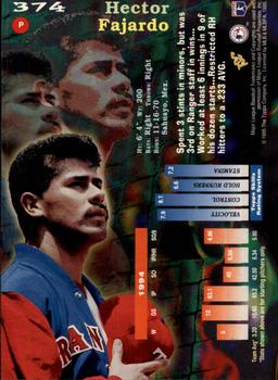 1995 Stadium Club - Super Team World Series #374 Hector Fajardo Back