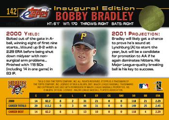 2001 Topps eTopps #142 Bobby Bradley Back