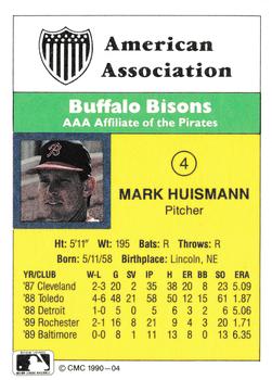 1990 CMC #4 Mark Huismann Back