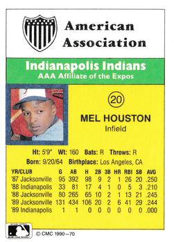 1990 CMC #70 Mel Houston Back