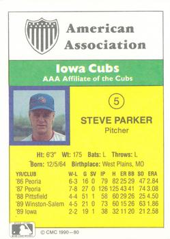 1990 CMC #80 Steve Parker Back