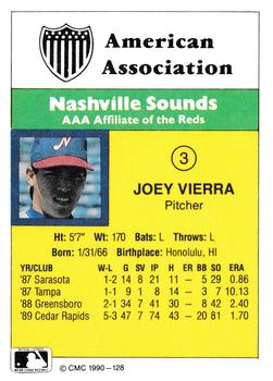 1990 CMC #128 Joey Vierra Back