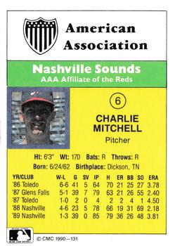 1990 CMC #131 Charlie Mitchell Back