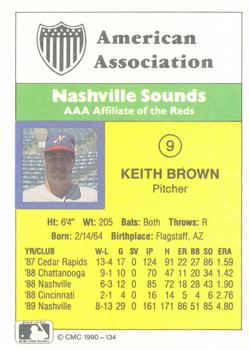 1990 CMC #134 Keith Brown Back