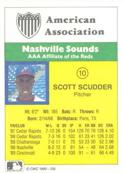 1990 CMC #135 Scott Scudder Back
