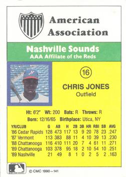 1990 CMC #141 Chris Jones Back