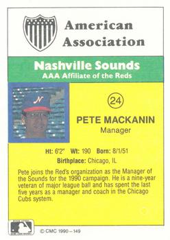1990 CMC #149 Pete MacKanin Back