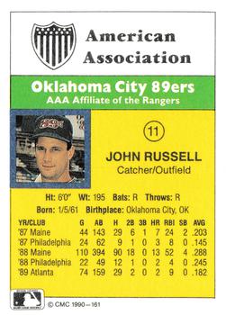 1990 CMC #161 John Russell Back