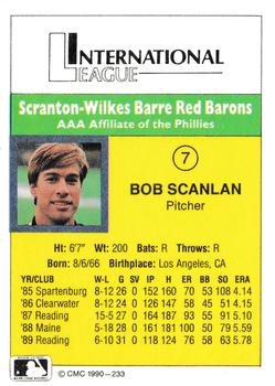 1990 CMC #233 Bob Scanlan Back