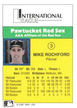 1990 CMC #254 Mike Rochford Back