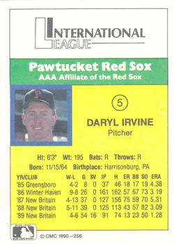 1990 CMC #256 Daryl Irvine Back