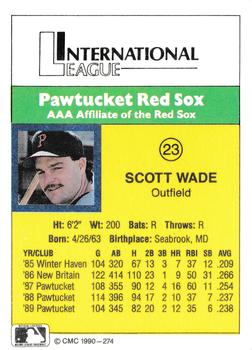 1990 CMC #274 Scott Wade Back
