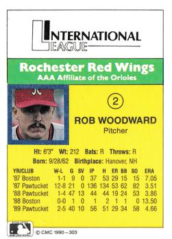 1990 CMC #303 Rob Woodward Back